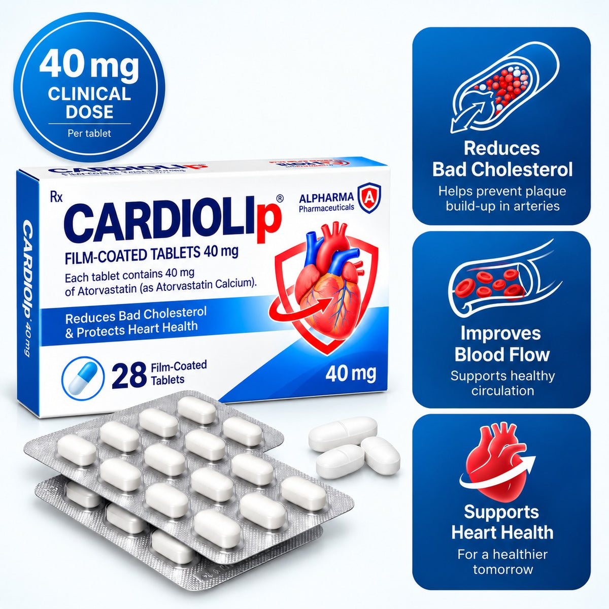 CARDIOLIP 40 mg – Film-Coated Tablets